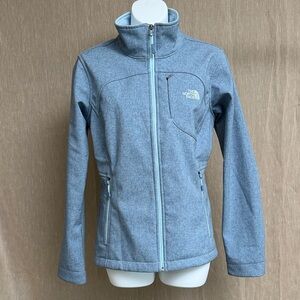 The North Face Women's Heathered Sky Blue Full‑Zip Utility Jacket